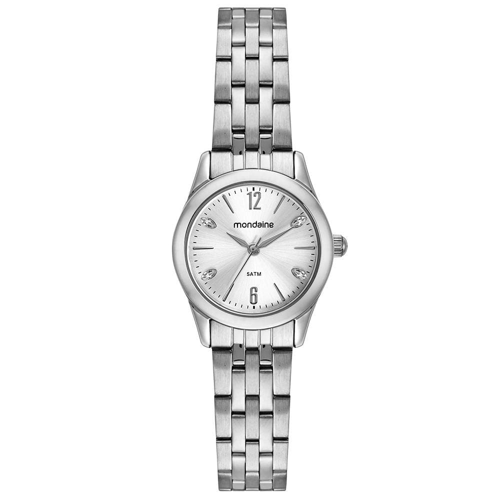 Relógio MONDAINE feminino analógico prata 32587L0MVNE2