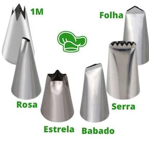 Jogo De Bicos De Confeitar Especiais - 6 Peças