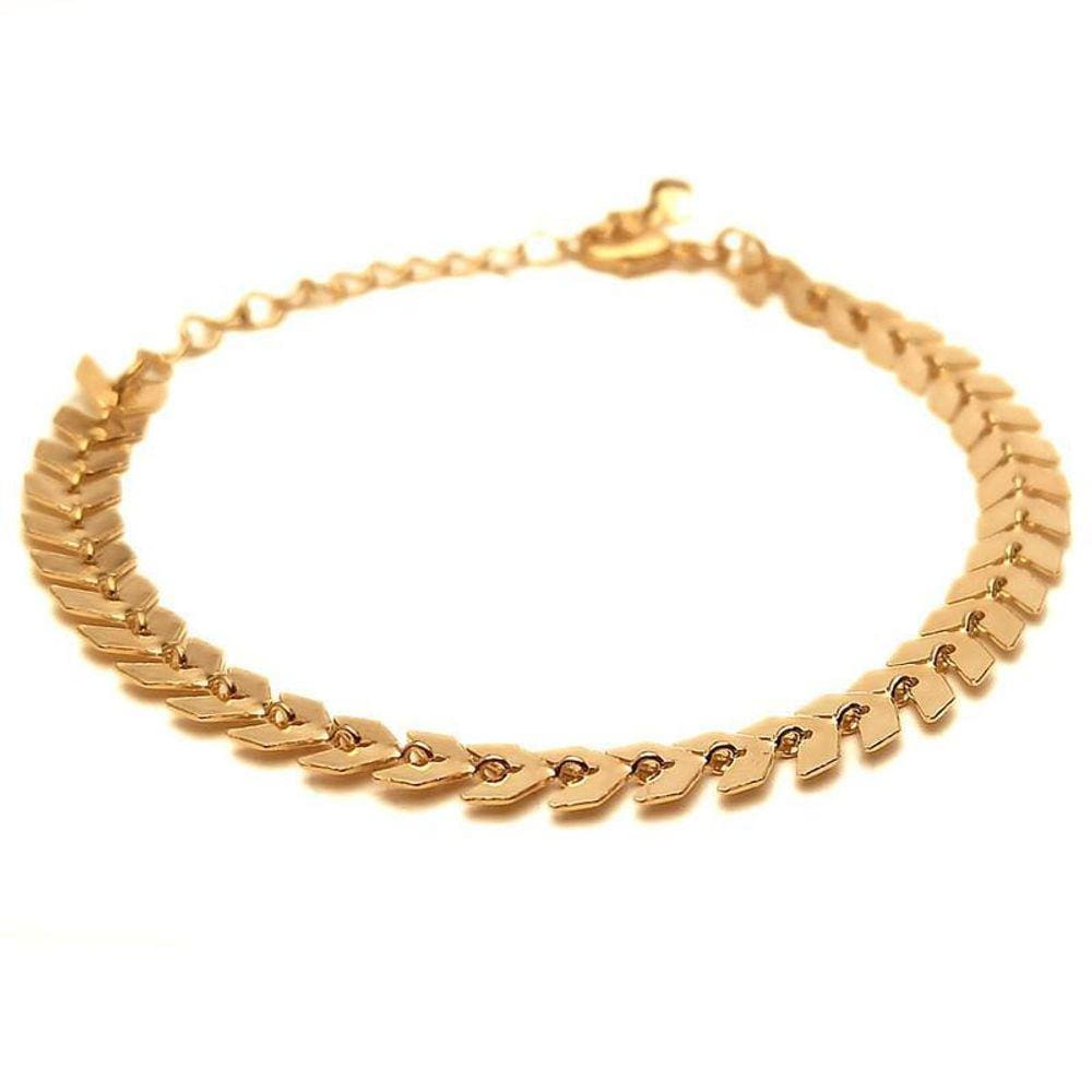 Pulseira Escama Peixe 18Cm Regulável