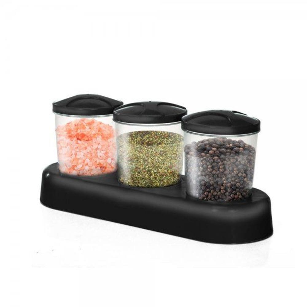 Porta Condimentos 3 Peças 180Ml Com Base - 132457