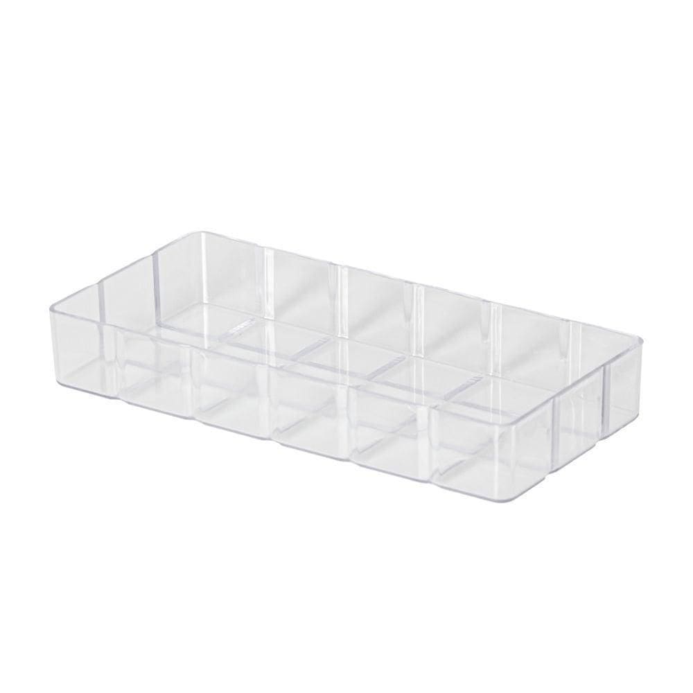 Bandeja Bisotê Retangular Transparente 29,5X14X4,5 Paramount