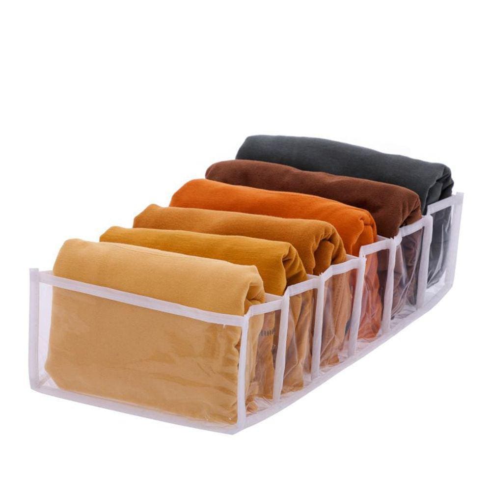 Colmeia Organizadora 6 divisórias 20x40x10cm Transparente -