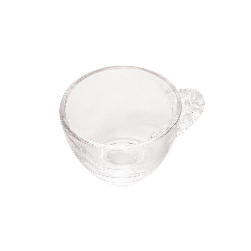 Xicara Para Café De Cristal Coração 80Ml Lyor