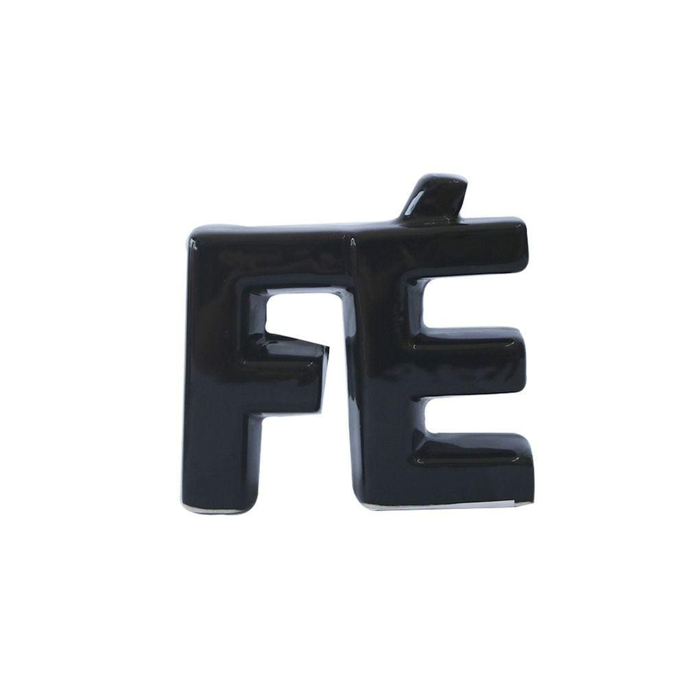 Enfeite Decorativo De Cerâmica Com a Frase Fé 7x9cm