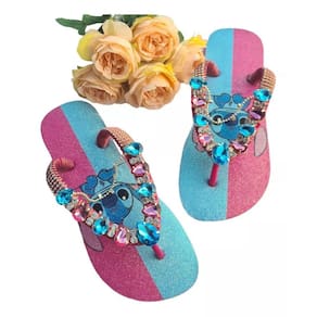 Sandália Havaianas Lilo Stitch com Glitter e Pedraria