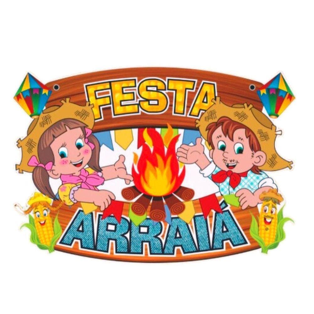 Painel Parede Decoração Festa Junina Mural São João 68X48Cm