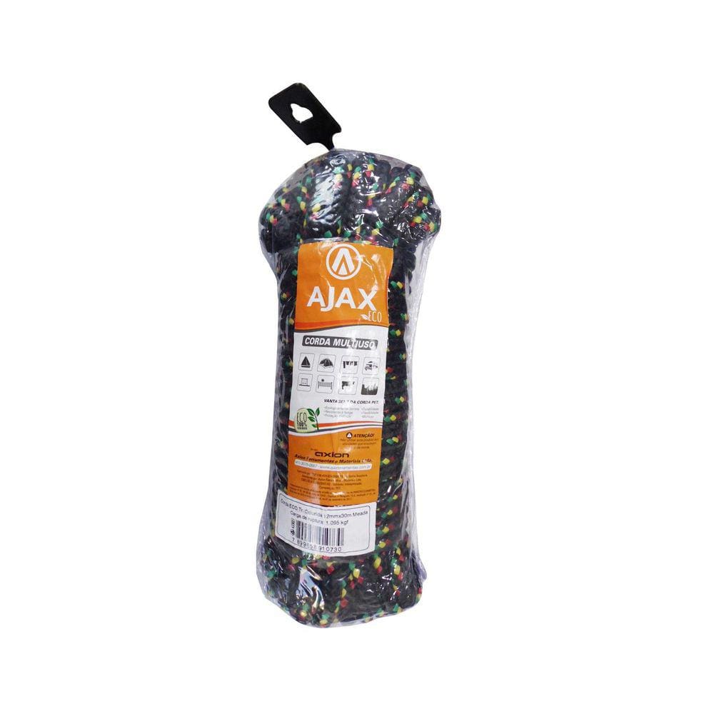 Corda Eco. Trançada 12Mmx30Metros Colorida A33027 Ajax