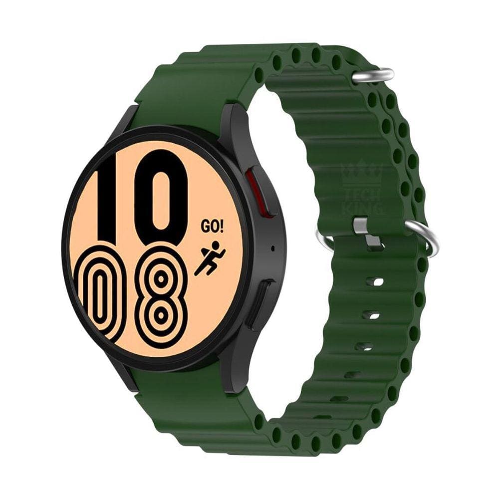 Pulseira Silicone Ondulada Para Smartwatch Galaxy Watch4 44