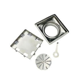 Ralo Quadrado Oculto 10Cm X 10Cm Inox 304 M1Nox