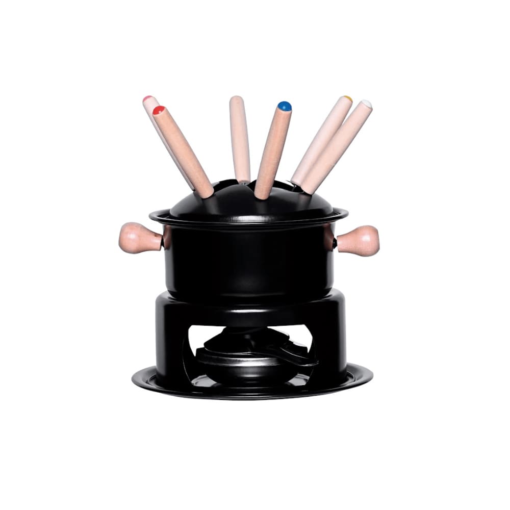 Conjunto para Fondue Preto Inox 14 cm Mimo Style ASF22163