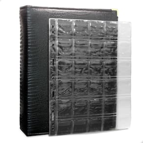 Álbum Fichário 10 Folhas Para 300 Moedas 28x21 Cobra Fosco XL