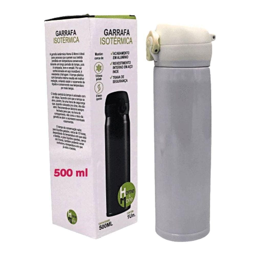 Garrafa Isotérmica Com Tampa Café Água Chá Suco 500ml Cores