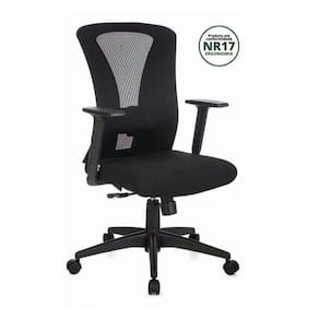 Cadeira Office Diretor Ergon.(NR17) C/ Tensor Lombar, Reg. Braços, Sist. Relax, Encosto Tela Mesh