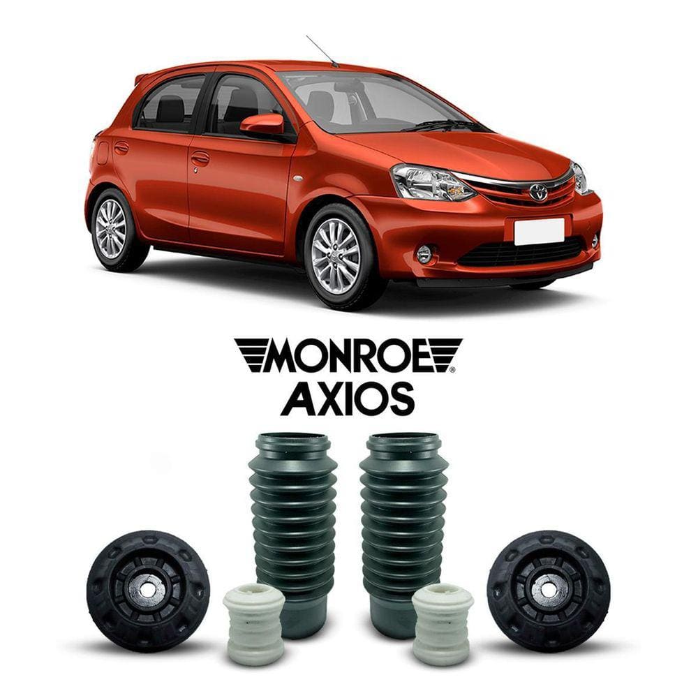 Par Kit Batedor Batente Dianteiro Toyota Etios 2012 Até 2017