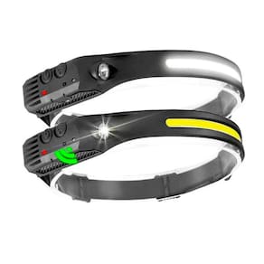 Lanterna Cabeça LED com Sensor On/Off B-Max 5 Modos Prova d`Água Carregador USB