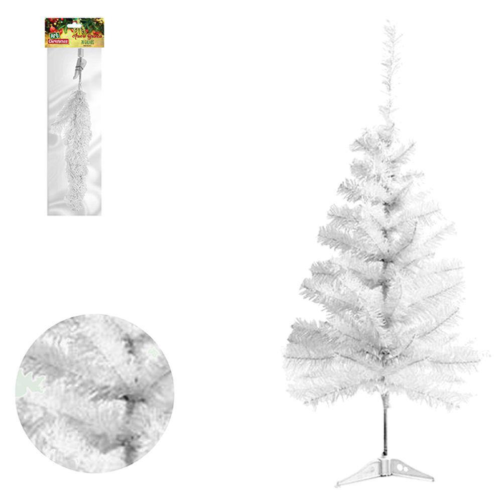 Arvore Natalina Branca 0,90Cm 70 Galhos