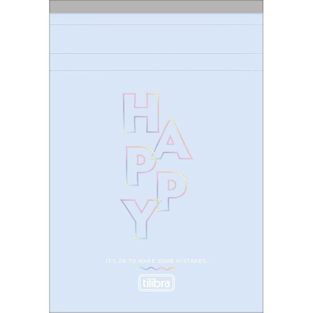 Caderneta TILIBRA Happy Grampeada ao Alto M c/ 80 Folhas