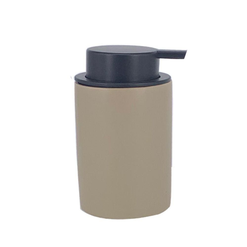 Porta Sabonete Liquido de Cerâmica Cinza 13cm ZO2001 BTC