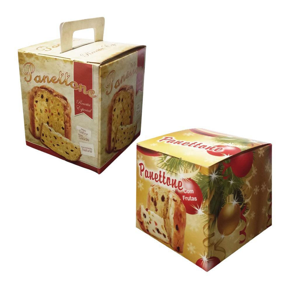 Embalagem para Panetone de Frutas - 11cm x 10cm