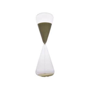 Ampulheta Decorativa Vidro Areia Amarelo 30cm HJ3007 BTC