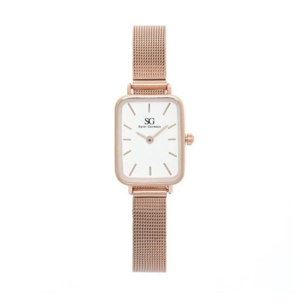 Relógio feminino quadrado Square Nolita Rosé Gold-Saint Germain