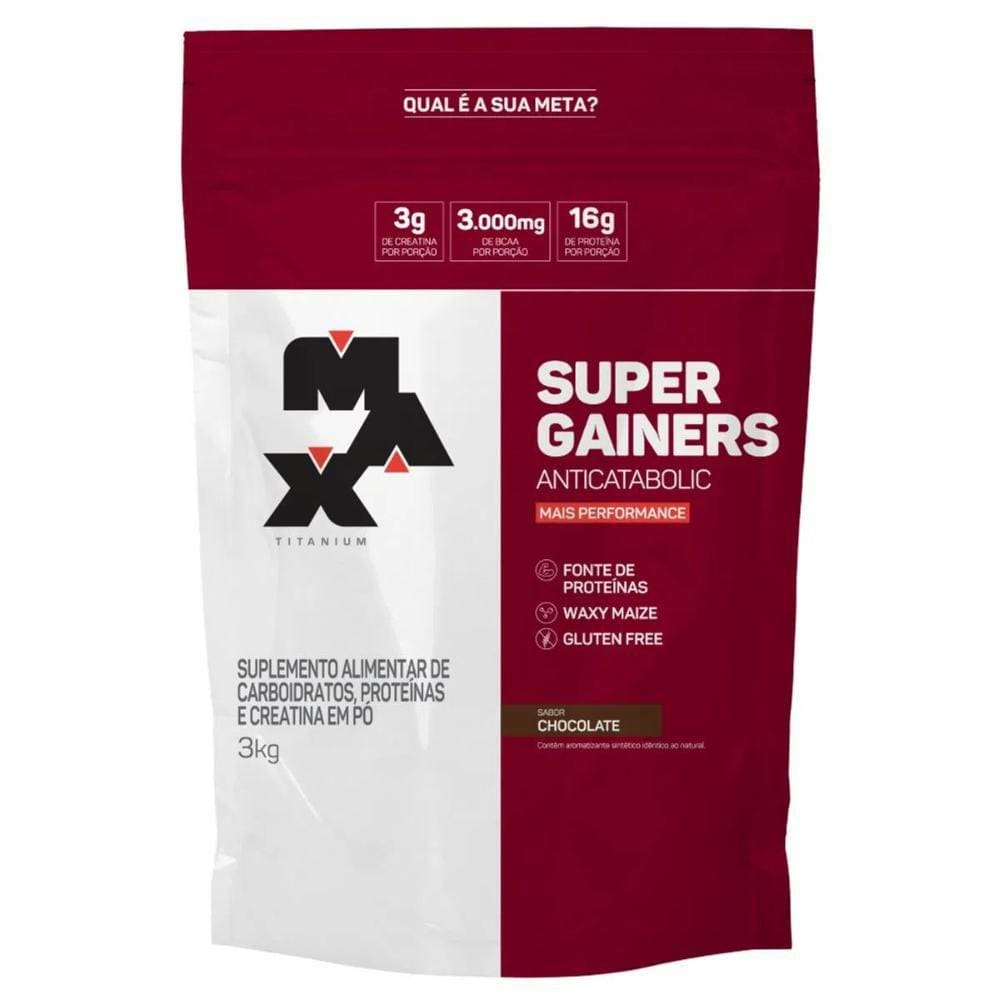 Super Gainers 3kg Max Titanium Sabor