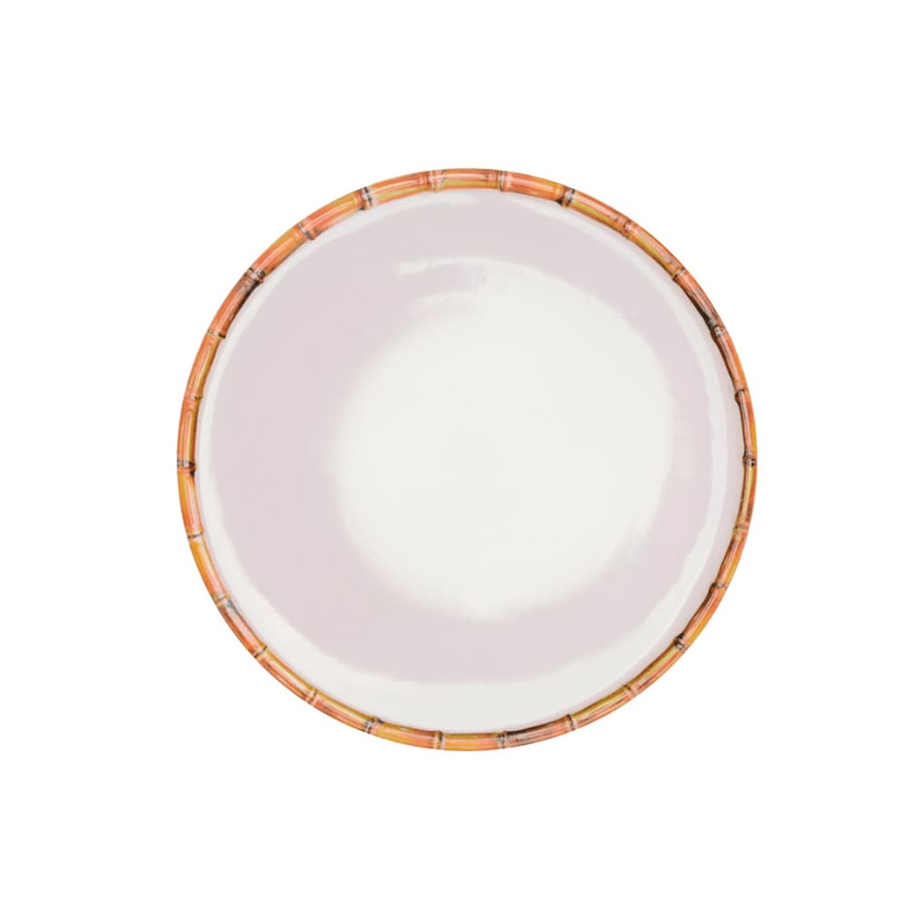 Jogo 4 Pratos de Jantar Melamina Bambu Asper 27cm Mimo Style