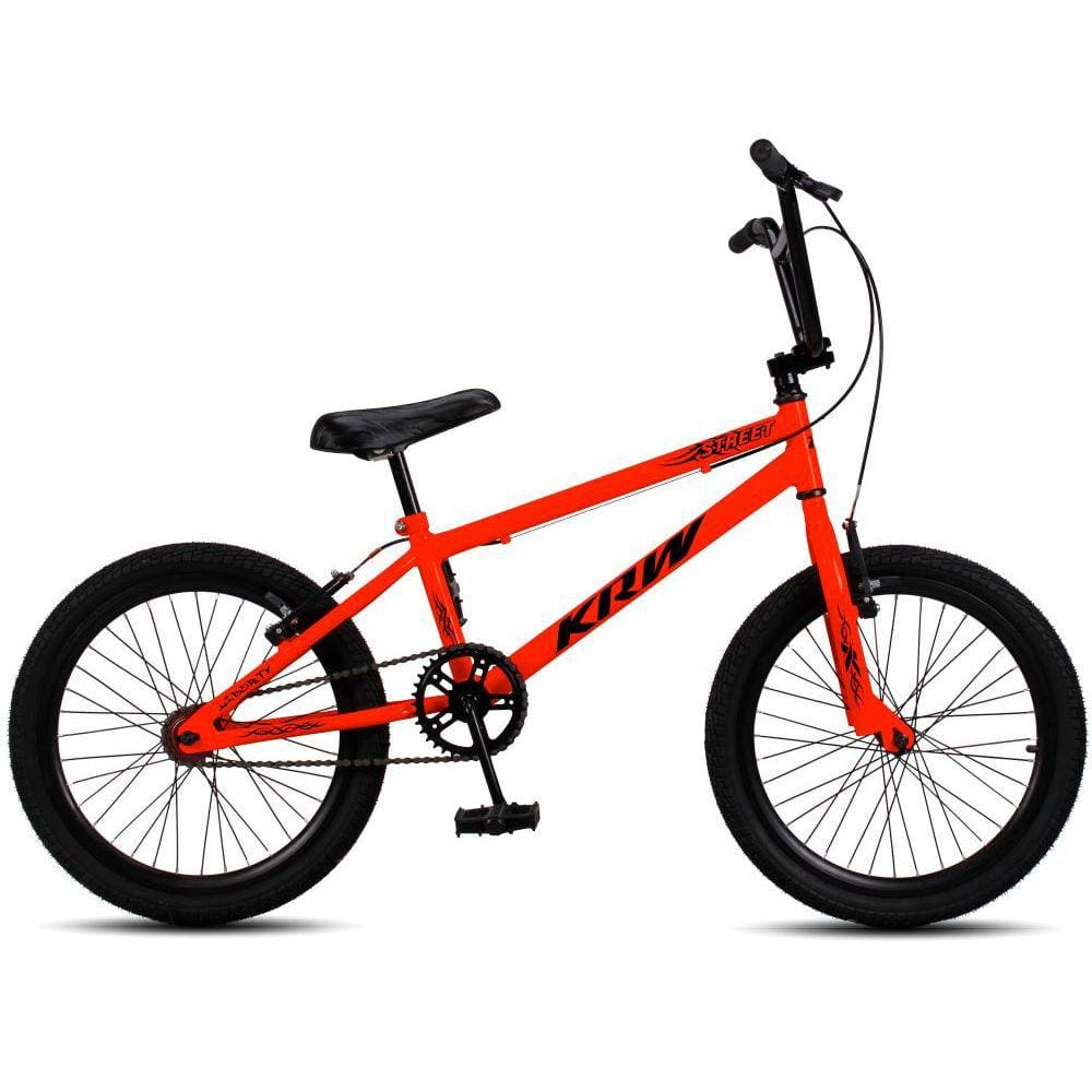 Bicicleta Aro 20 KRW BMX Cross V-Brake Sem Marchas