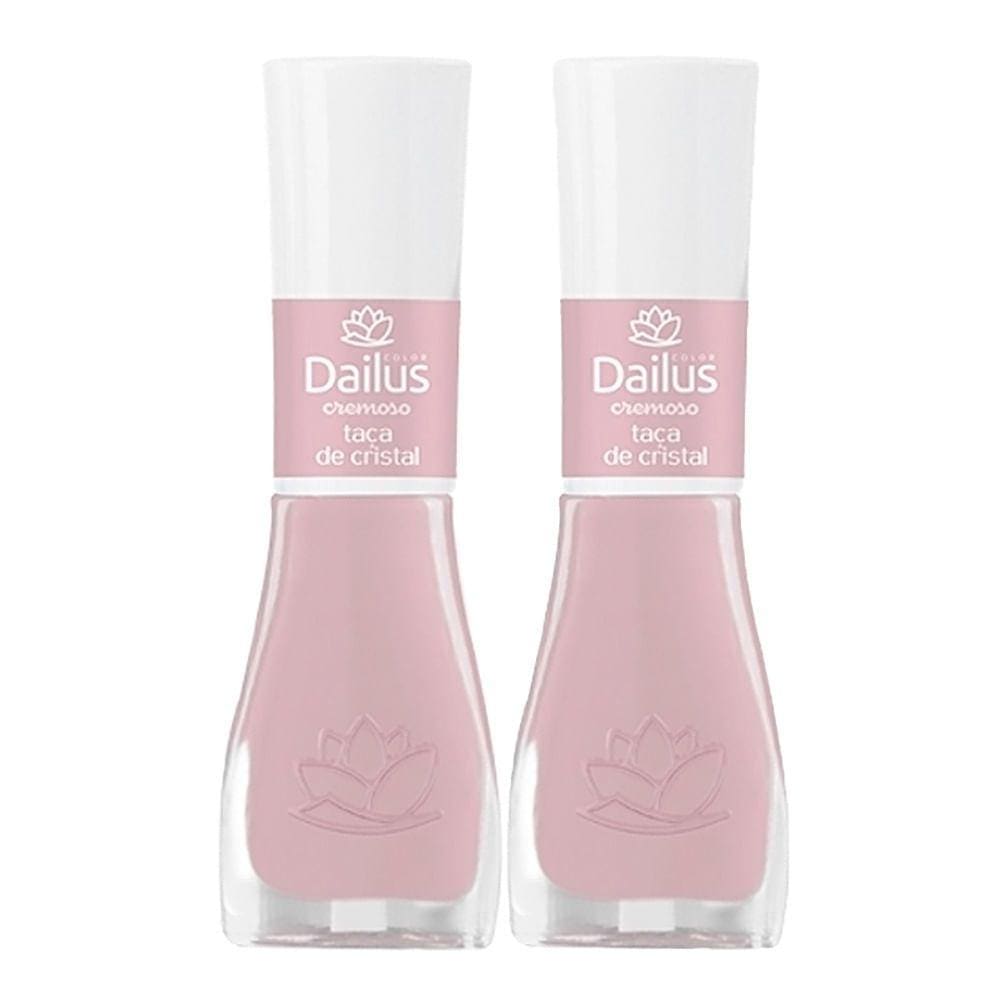 Kit 2 Esmalte Dailus Color Cor Taça de Cristal com 8ml