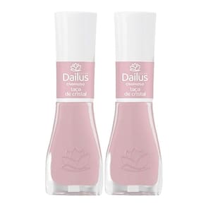 Kit 2 Esmalte Dailus Color Cor Taça de Cristal com 8ml