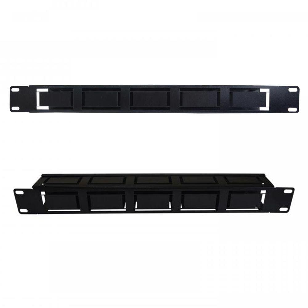 Organizador (guia) de Cabos Padrão 19" x 1u x 80mm Alta Densidade Max Eletron 4322