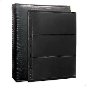 Álbum Fichário 10 Folhas Para Selos 3 Espaços 28x21 Cobra Fosco XL