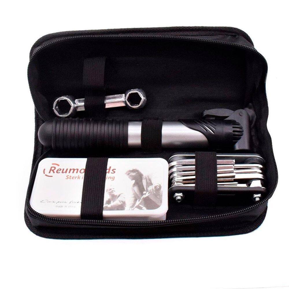 Kit Ferramentas Bicicleta Bike Bomba Ar Remendo Reparo Bolsa
