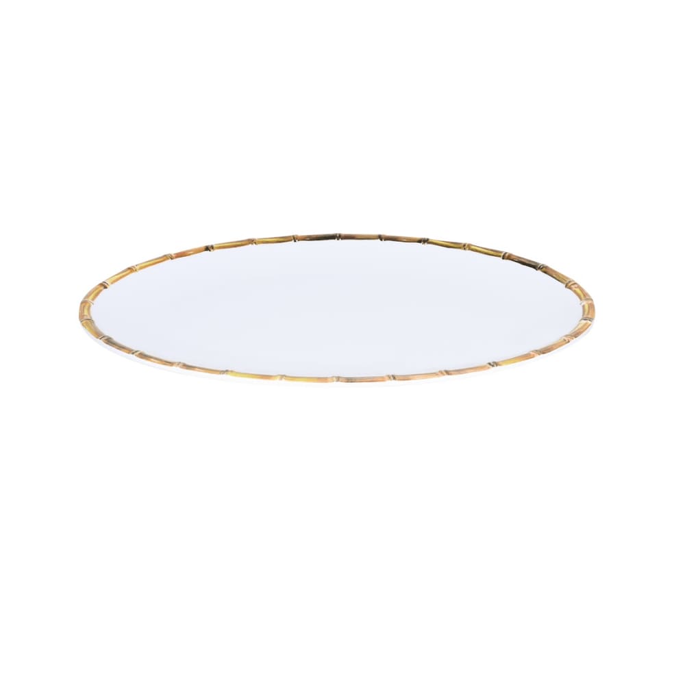 Bandeja Oval Melamina Bambu Asper 40 cm Mimo Style MB22174