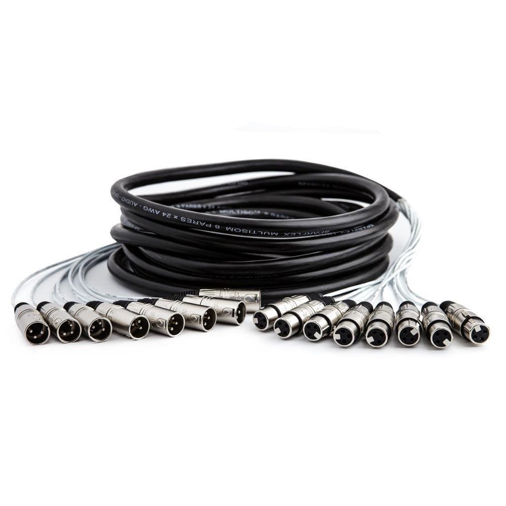 Multicabos Xlr 8 Vias Santo Angelo - 25 Mt