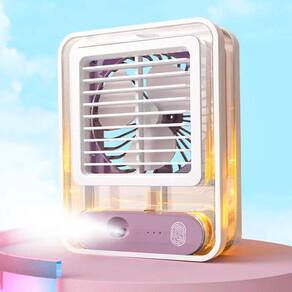 Mini Ventilador Umidificador 3 Velocidades Silencioso