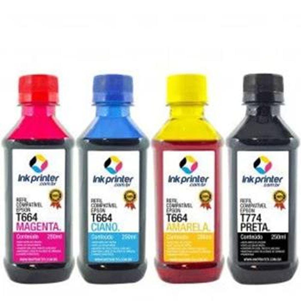 Kit de Tinta para Epson L1455 - Compatível InkPrinter (4x250ml)