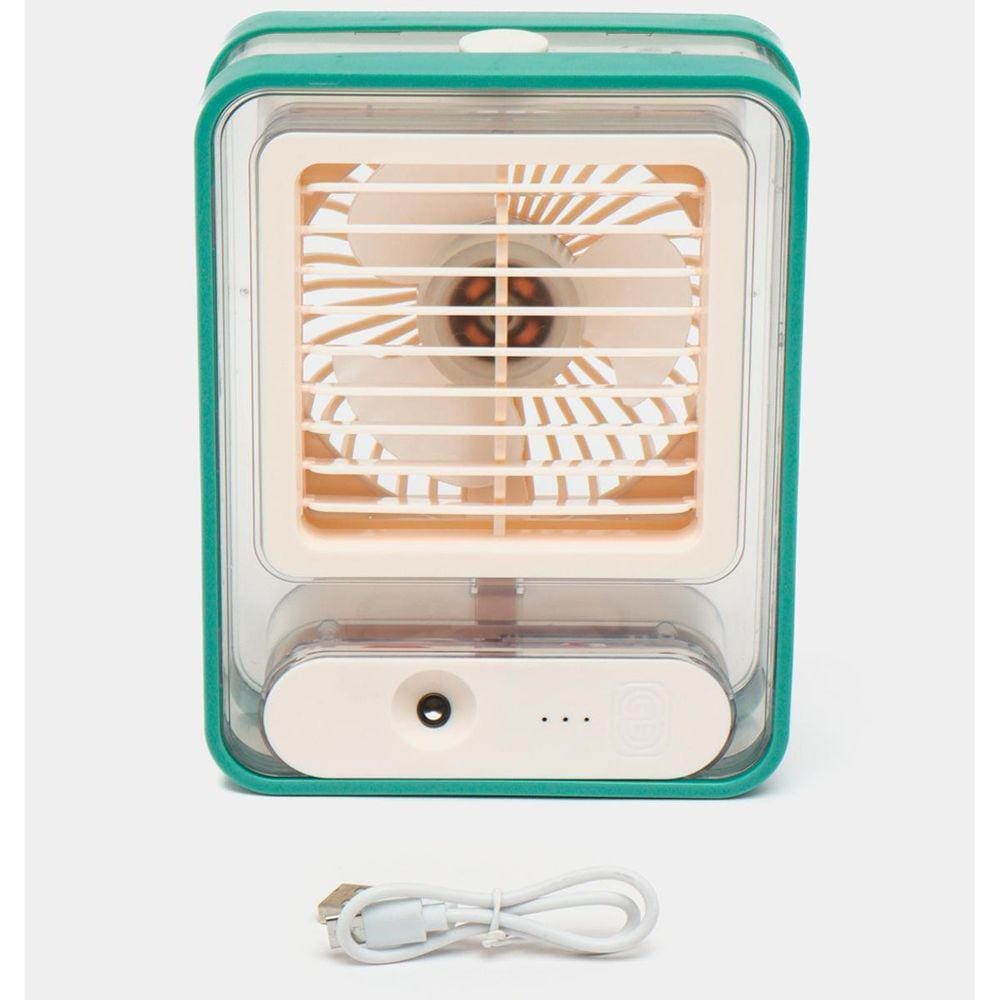 Ventilador Mesa Umidificador Portátil USB 3 Veloc.