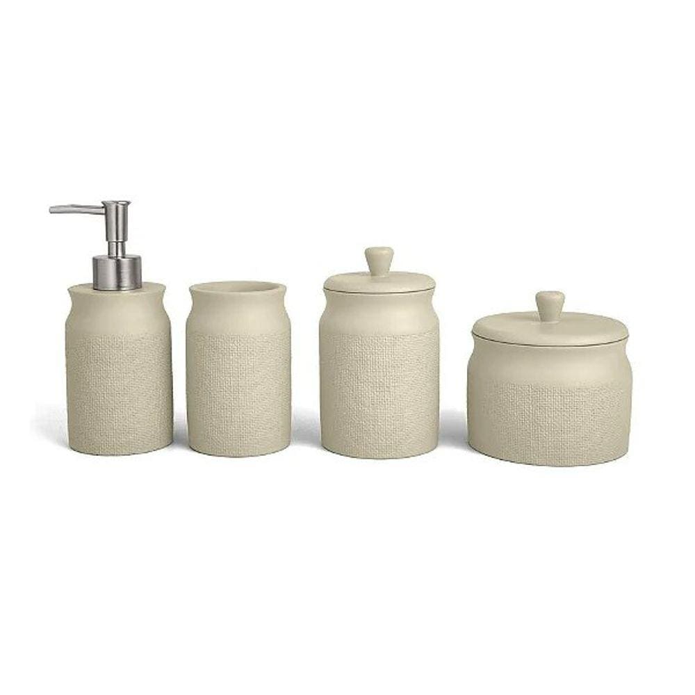Kit Em Cimento Para Banheiro - 4 Pcs