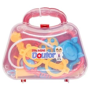 Maleta Mini Doutor Infantil Pakitoys 1268 Vermelha