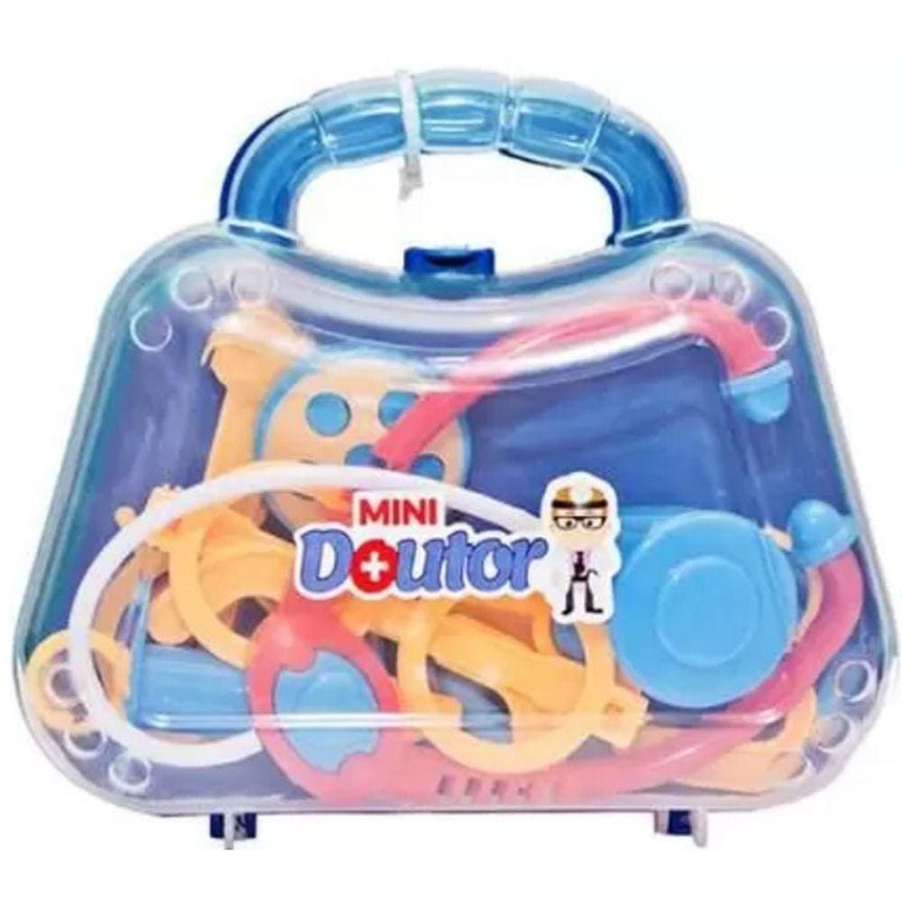 Maleta Mini Doutor Infantil Pakitoys 1268 Azul