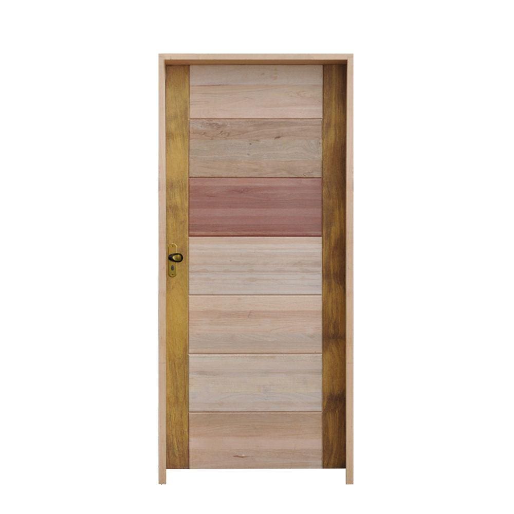 Porta 3B Mista 92 X 210 Batente Misto 11cm Fechadura Externa Lado Direito - Hale