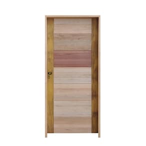 Porta 3B Mista 92 X 210 Batente Misto 11cm Fechadura Externa Lado Esquerdo- Hale