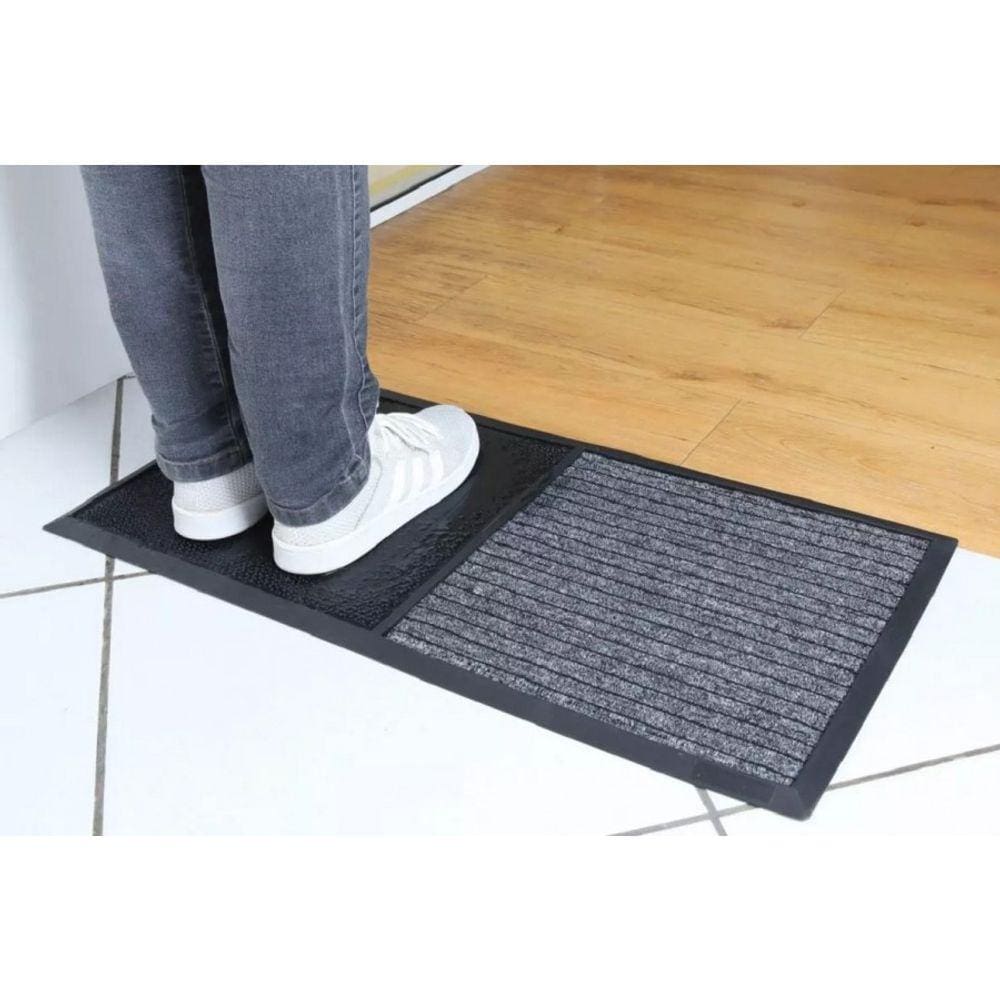 Tapete Capacho Limpa E Seca Kapazi 2 Em 1 - 78cm X 40cm