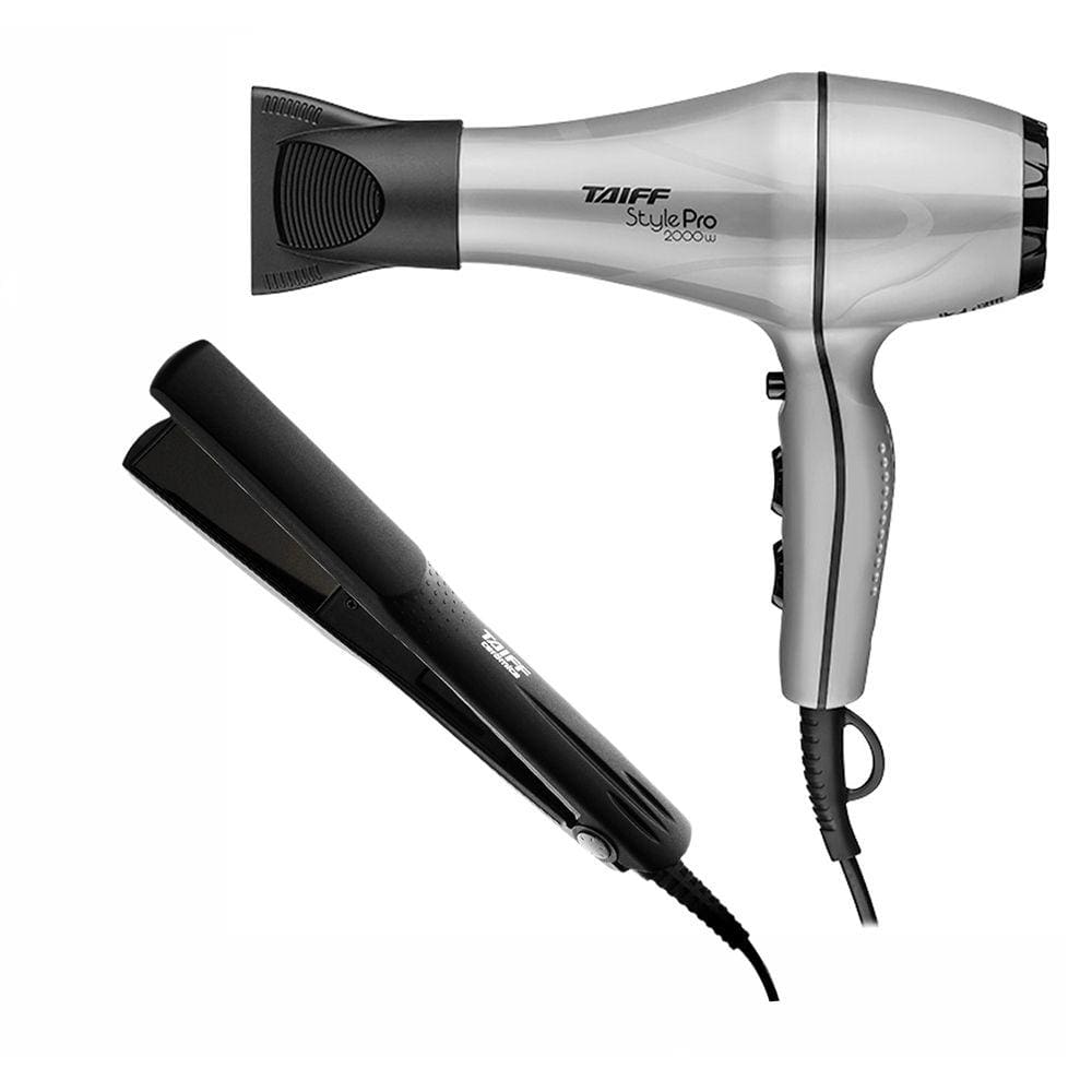 Kit Taiff Secador Style Pro e Prancha Cerâmica 180ºC 127V