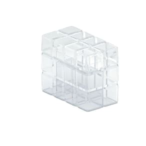 Caixa Organizadora Bisotê 6 Divisórias Cristal 18x10x10CM