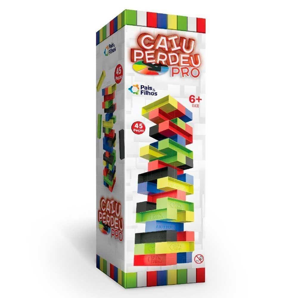 Jogo Caiu Perdeu Pro 45 Peças Pais e Filhos