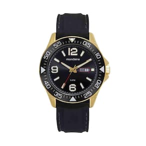 Relógio Mondaine Preto Dourado 32624 - Analógico, Calendário
