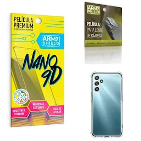 Kit Película Nano 9D + Capinha + Película Câmera
