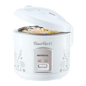 Panela Eletrica de ARROZ Bianca Rice 10 Xicaras com Funcao Aquecer Branca PE-10 220V
